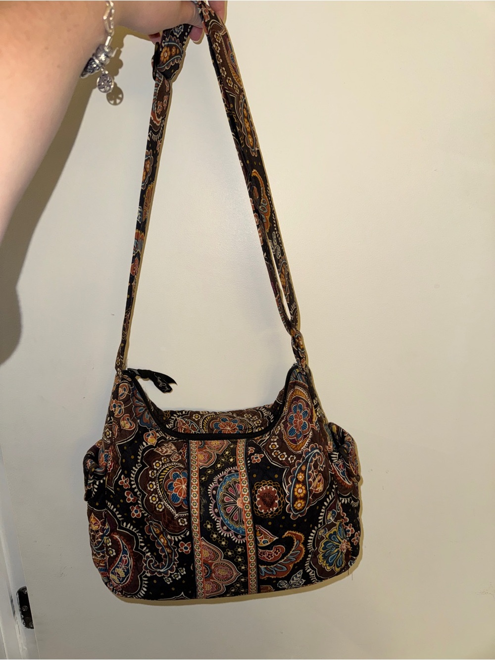 Vera Bradley Vintage Libby Crossbody Bag Kensington Paisley Retired Rare